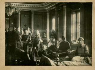Nurses patients military hosptial antique medical photo  