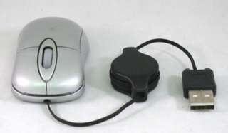 Mini Mouse SILVER Notebook Laptop PC 800dpi USB Optical  