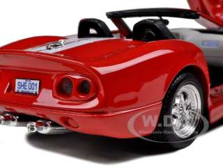 1999 SHELBY SERIES 1 RED 124 DIECAST MODEL CAR  