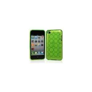  Green Circles TPU Protective Case Cover Skin for Apple iPod Touch 4 