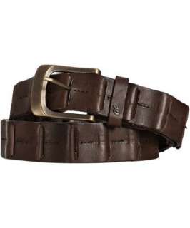 John Varvatos Star USA brown interlock leather belt   up to 70 