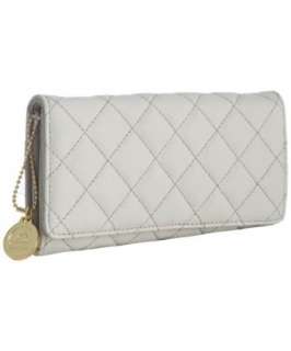 Big Buddha grey quilted faux leather wallet  