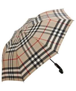 Burberry beige novacheck compact hook umbrella  