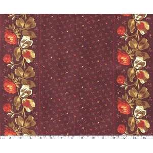   Stripe Burgundy Fabric By The Yard jo_morton Arts, Crafts & Sewing