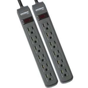  2 Pack Strips, 241 Joules, 3 ft Cord Electronics