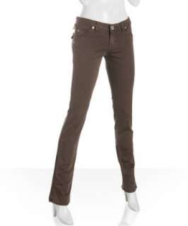 Hudson brown stretch twill skinny leg jeans  