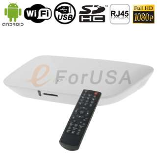   HD 1080P HDMI Android2.2 Internet TV Box HDD Media player Ship by DHL