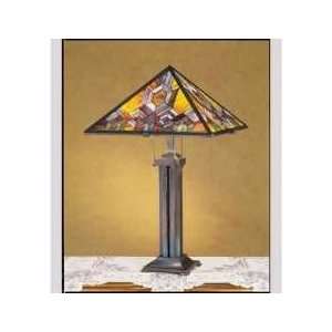   Mosaic Tiffany Stained Glass Table Lamp 26 Inches H