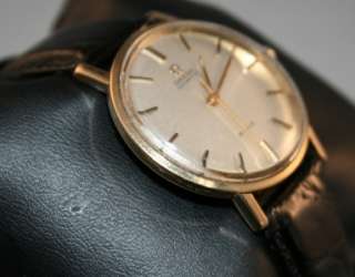 Vintage Omega Seamaster De Ville Automatic 9ct Gold Mens Wristwatch 