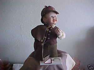 Little Sherlock Porcelain Doll by Knowles Dolls  