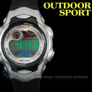FOB Petite Lady LCD Outdoor Sport Wrist Alarm Date/Day Chronograph 