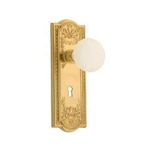 MEAWHI701862 Double Dummy Polished Brass Door Hardware Interior Locks 