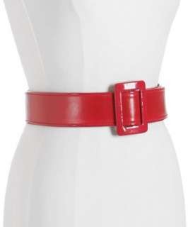 MICHAEL Michael Kors red leather reversible wide belt   up to 