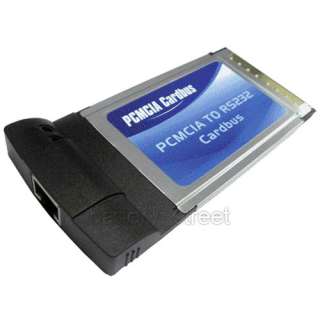 PCMCIA To RS232 Cardbus Adapter Card Supports Windows 98SE/ME/2000/XP 