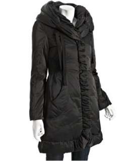 Elie Tahari black poly Marianna down coat  