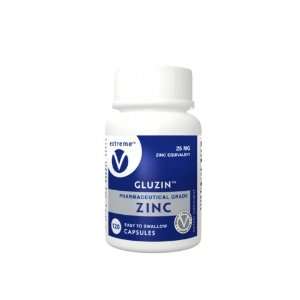  Gluzin   Pharmaceutical Grade Zinc, 25 mg, 120 Capsules 