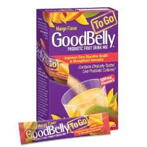  Mango GoodBelly ToGo Probiotic Fruit Drink Mix + Vitamin C 