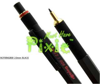   800 2.0 mm mechanical pencil lead holder / clutch pencil   BLACK