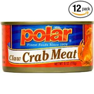 MW Polar Pink Crab Meat, 6 Ounce Cans (Pack of 12)  