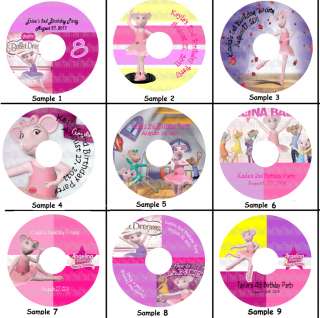 Angelina Ballerina CD/DVD Labels  