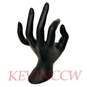 D021 Black Plastic OK Hand Ring Jewelry Display Stand  