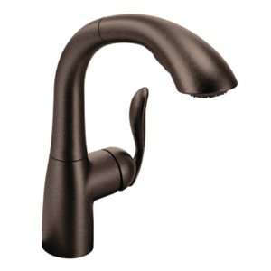  Moen 7294ORB Arbor One Handle High Arc Pullout Kitchen Faucet 