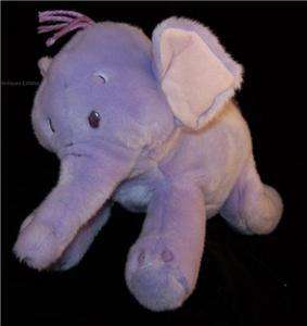   Elephant Lavender Plush STUFFED Animal Toy Collectible  
