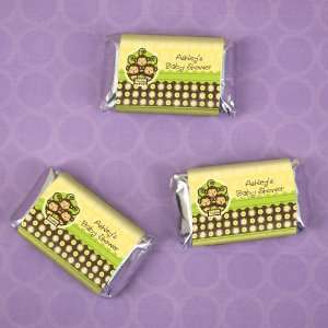  Triplet Monkeys Neutral   20 Personalized Mini Candy Bar 
