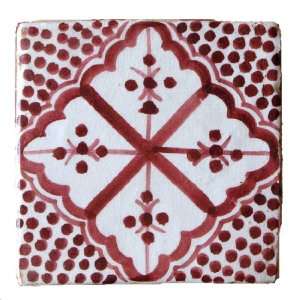   inch Decorative Burgundy Tile,by Treasures of Morocco 