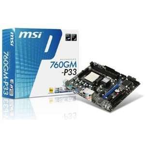  MSI 760GM P33 Desktop Motherboard   AMD   Socket AM3 PGA 