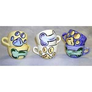  Dancing Bones Handpainted Mugs  Color WHITE