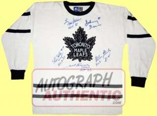 Signed Toronto Maple Leafs Wool Sweater 5 Autographs  