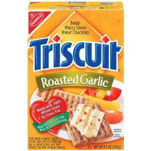 Nabisco Triscuit Roasted Garlic Crackers   12 Pack  