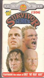 Original Survivor Series 96 video comes with unaltered slipcase 