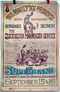 Quicksilver, Charlatans original 1967 Family Dog #FD D 2 1 concert 