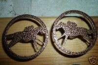 Race Horse Decor Quarter Thoroughbred Racing Door Pulls  