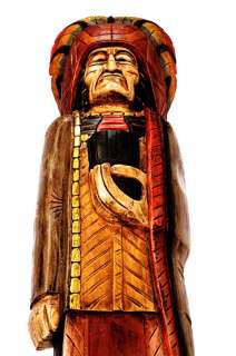This Cigar Store Indian will be carefully protected with biodegradable 