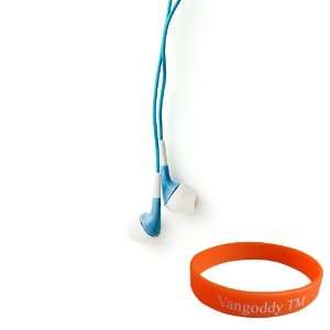  Noise Reducing (BLUE) Earbud Headphones and Orange 