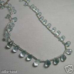 BEAUTIFUL  58.47 Cts.NR AQUAMARINE SILVER NECKLACE  