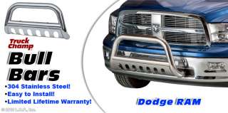   Stainless Push Grill Guard 2009 2010 DODGE RAM 1500 w/Tow Hooks  