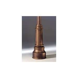   Around Stepped Outdoor Post Base in Vintage Copper