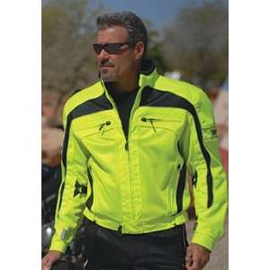  Olympia Mens Airglide 3 Jacket 2x Neon Yellow Automotive