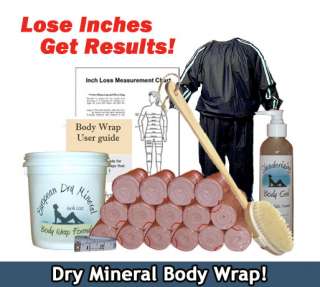 Lose Inches European Dry Mineral Body Wrap Results Kit  