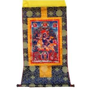  Mahakala, Palden Lhamo Tibetan Buddhist Handmade Brocade 
