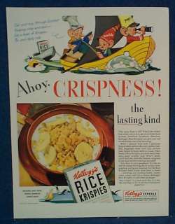 1941 Vernon Grant Artwork~Kelloggs Ad + Shell Oil Ad  