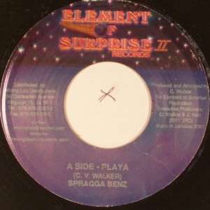 45 REGGAE SPRAGGA BENZ Playa 2001 ELEMENT OF SURPRISE RECORD Storm 