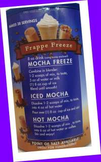 Caffe D Amore Frappe Freeze Mocha Coffee Mix HOT COLD  