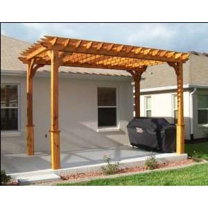  14 x 16 Cedar 2 Beam Pergola Patio, Lawn & Garden