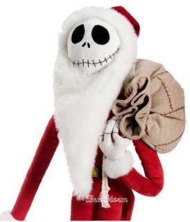  Store Nightmare Before Christmas SANTA Jack Skellington Plush  