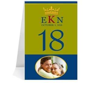  Photo Table Number Cards   Monogram Crown Obvious #1 Thru 